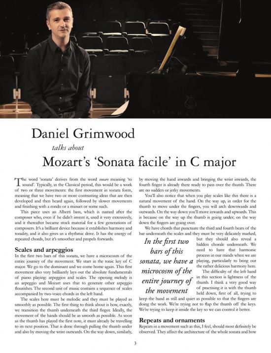 Mozart: Piano Sonata No. 16 in C Major ("Facile"), K. 545