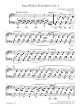 Mendelssohn: Song without Words, Op. 19, No. 1