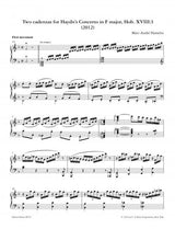 Hamelin: Cadenzas for the Haydn Piano Concerti, XVIII:3 and XVIII:4