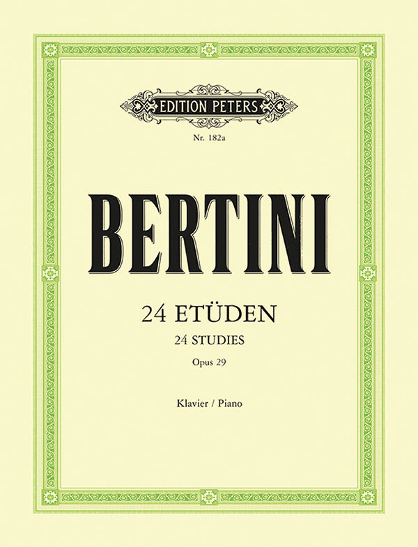 Bertini: 24 Etudes, Op. 29