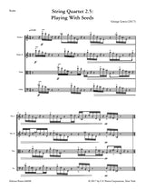 Lewis: String Quartet 2.5. "Playing with Seeds"