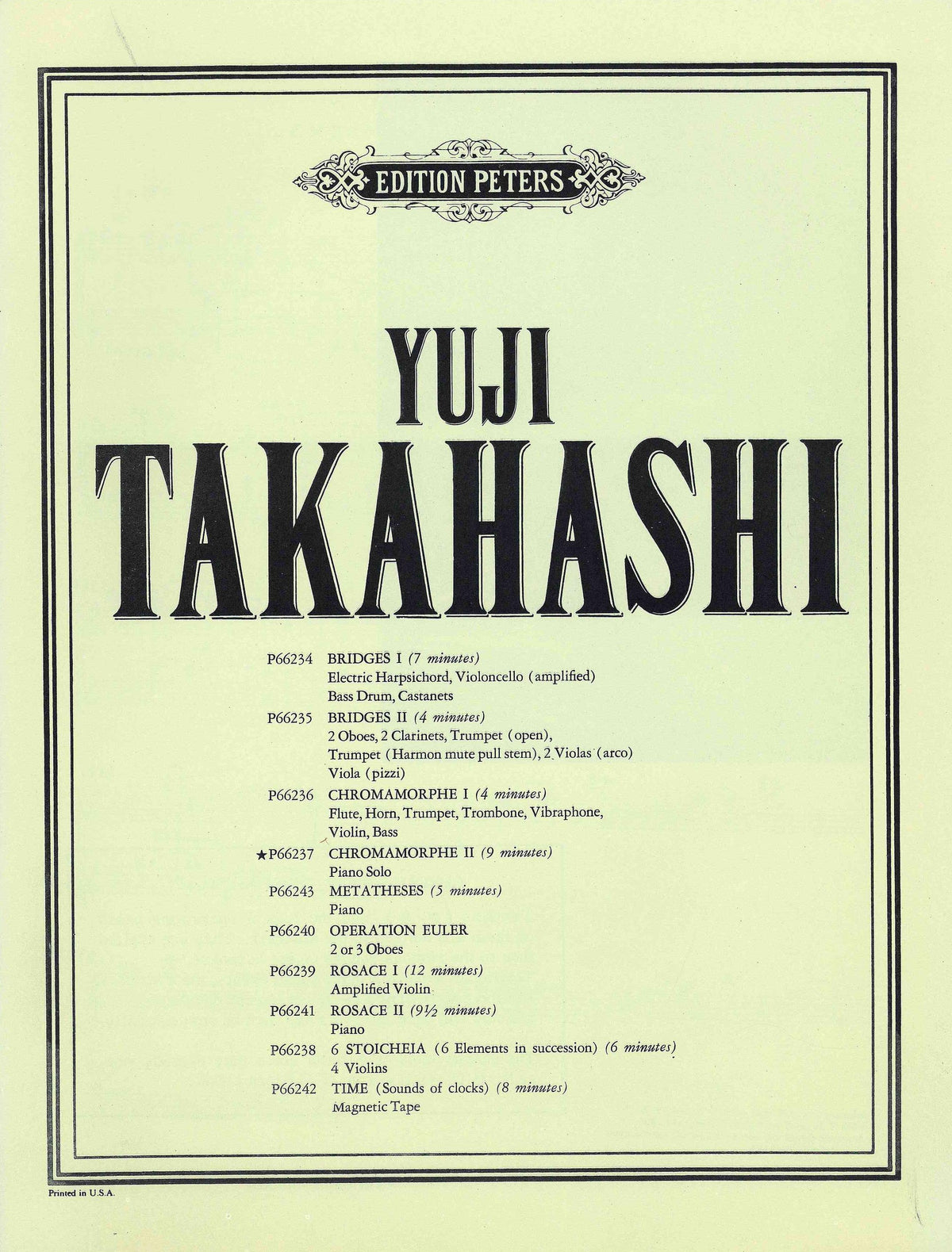 Takahashi: Chromamorphe II