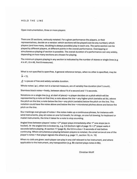 Wolff: Hold the Line