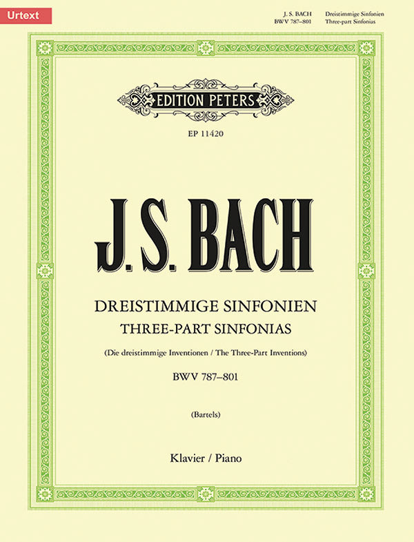 Bach: Sinfonias (Three-Part Inventions), BWV 787-801