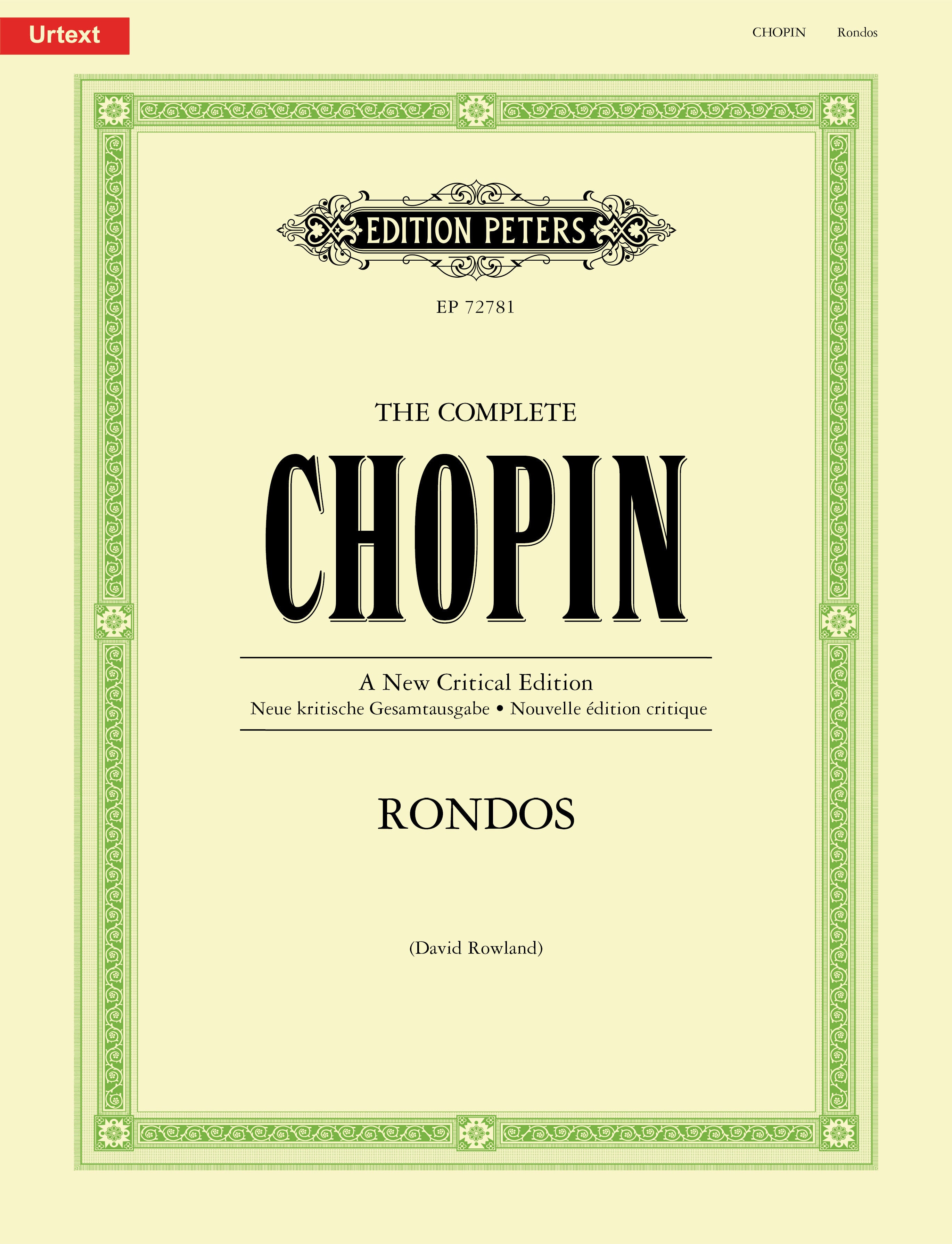 The Complete Chopin: Rondos – Edition Peters Publications
