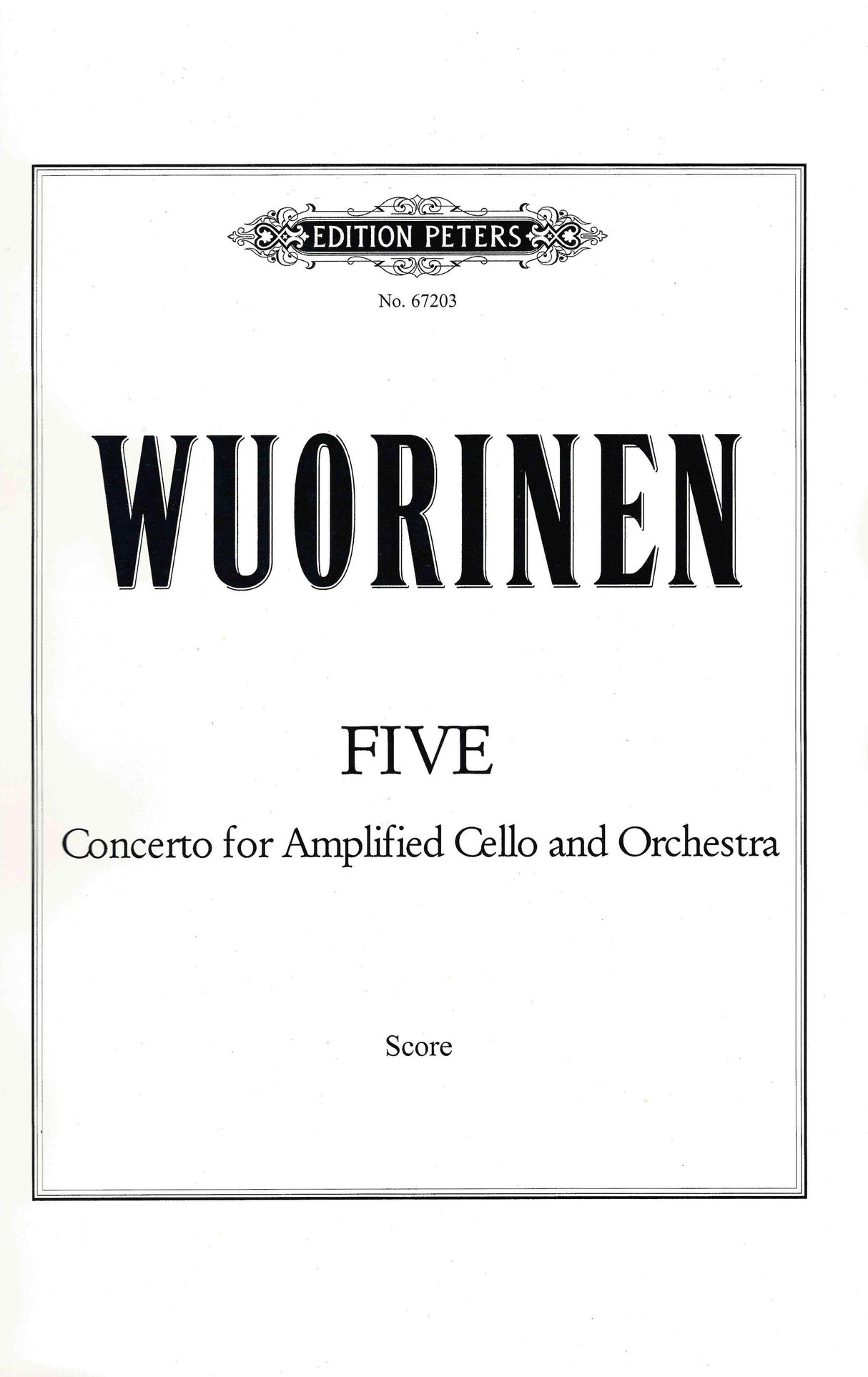 Wuorinen: Five