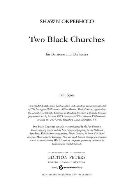 Okpebholo: Two Black Churches