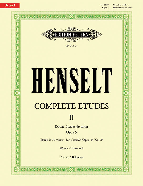 Henselt: Complete Etudes II