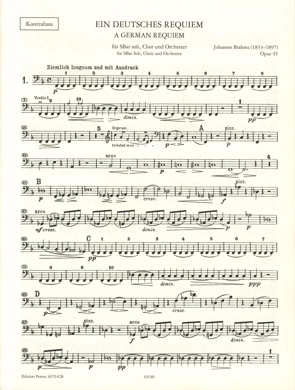 Brahms: Ein deutsches Requiem, Op. 45