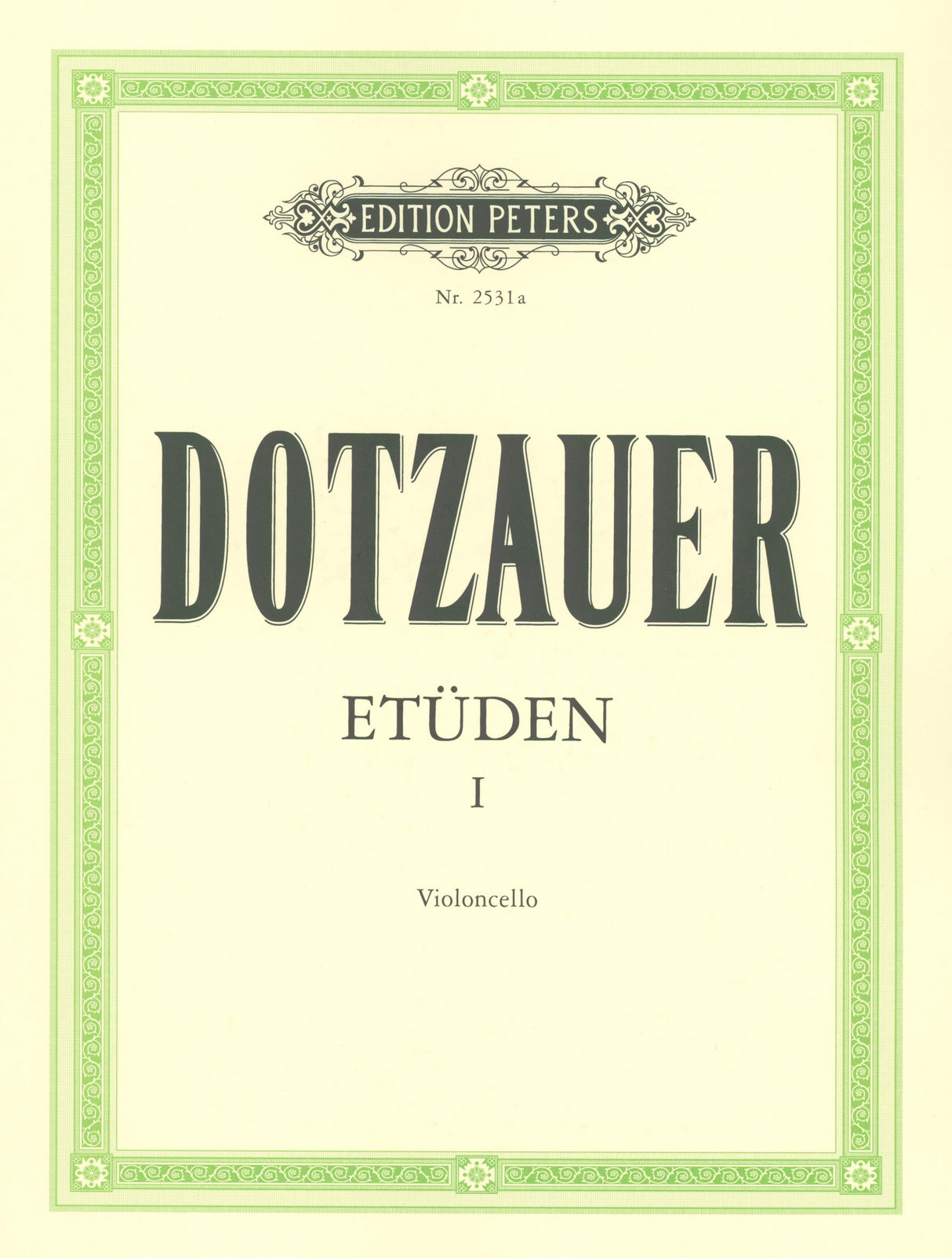 Dotzauer: Selected Etudes - Volume 1