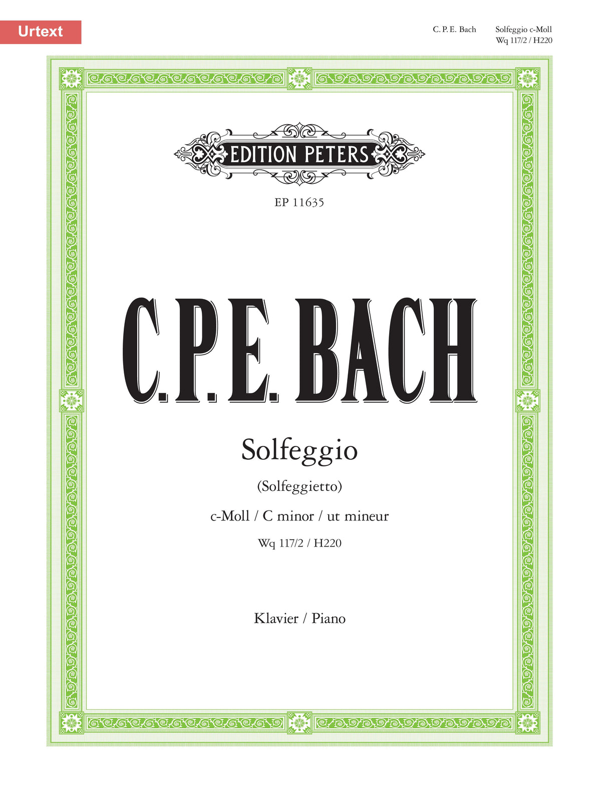 C.P.E. Bach: Solfeggio (Solfeggietto), H 220, Wq. 117:2