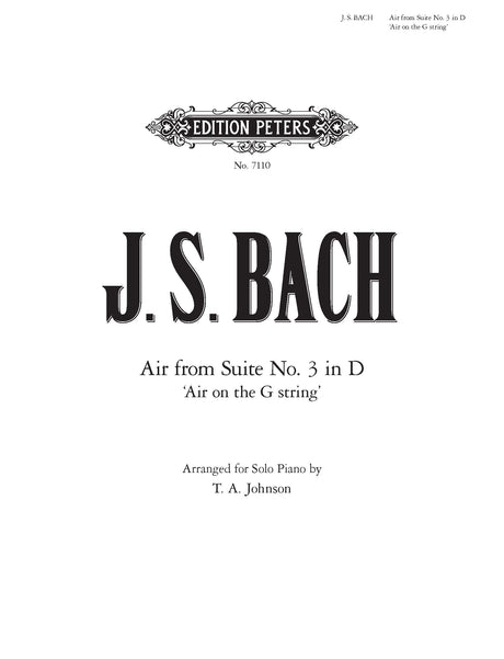 Bach: Air from Orchestral Suite No. 3, BWV 1068 (arr. for piano)