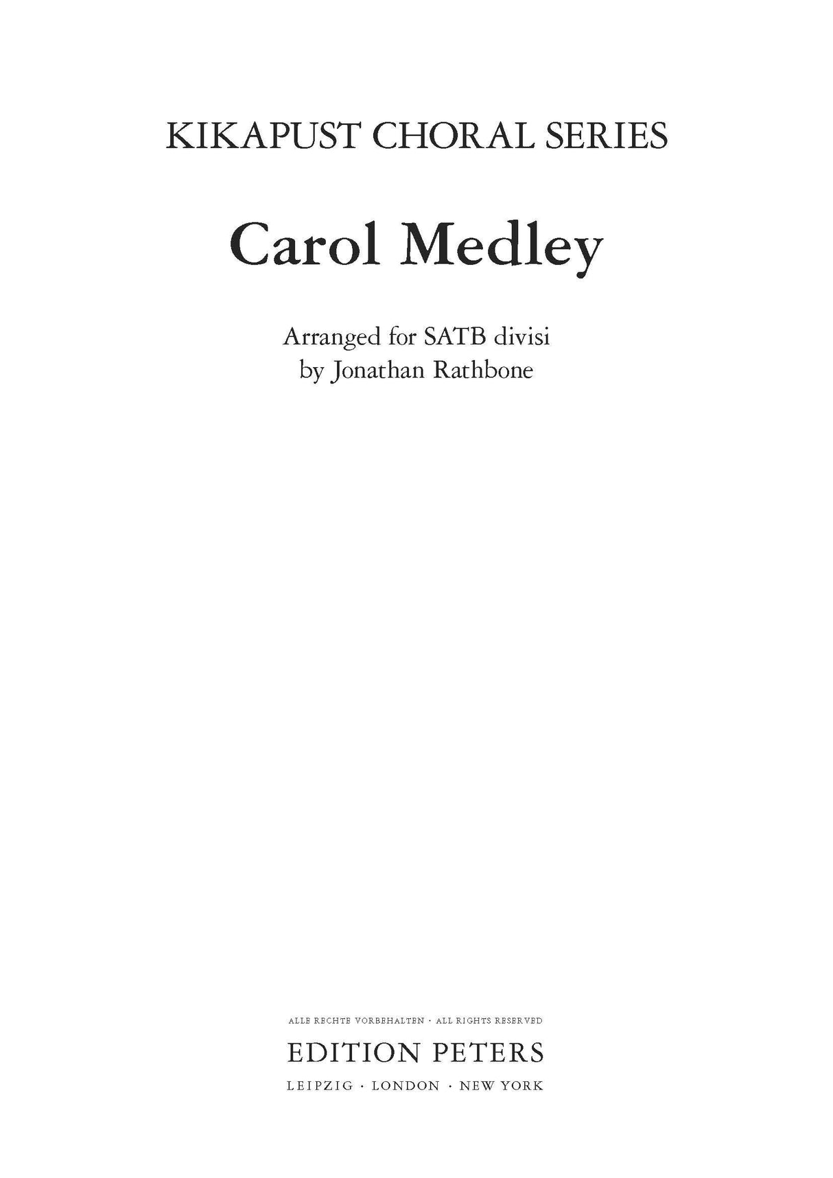 Rathbone: Carol Medley