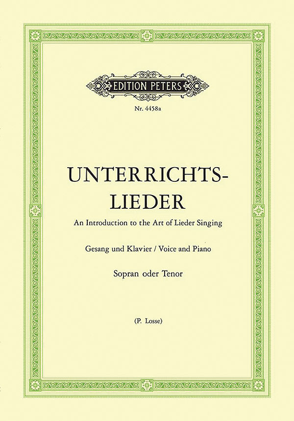 Losse: Album of 60 Lieder from Bach to Reger