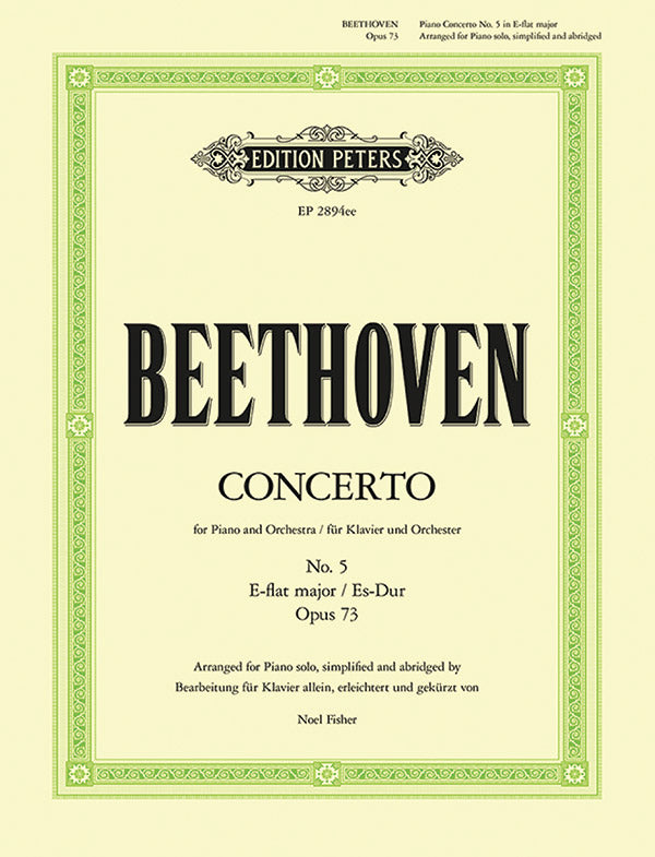 Beethoven: Piano Concerto No. 5 in E-flat, Op. 73 - arranged & abridged