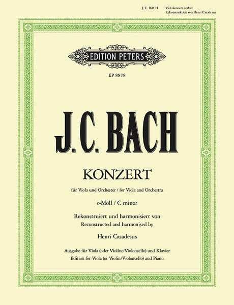 J.C. Bach: Viola Concerto in C Minor