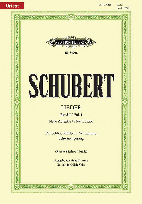 SCHUBERT/ LIEDER Ⅰ  (中声用) PETER'S Schubert: Lieder - Volume 1 – Edition Peters Publications
