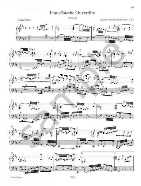 Bach: French Suites, BWV 812-817 and French Overture, BWV 831
