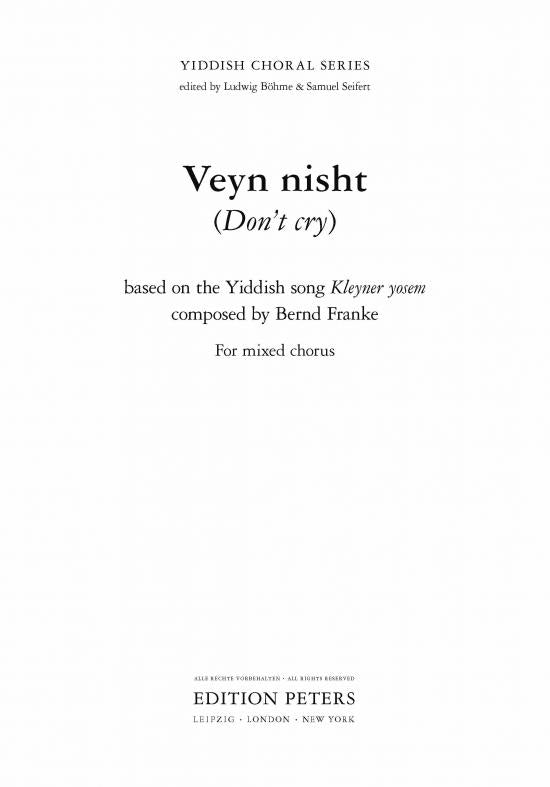 Franke: Veyn nisht