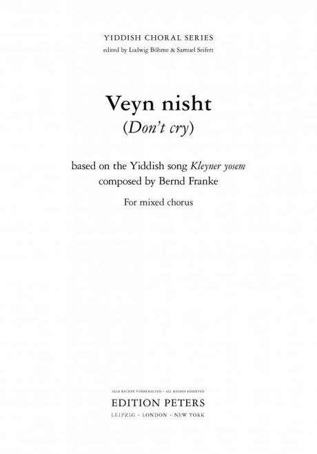 Franke: Veyn nisht