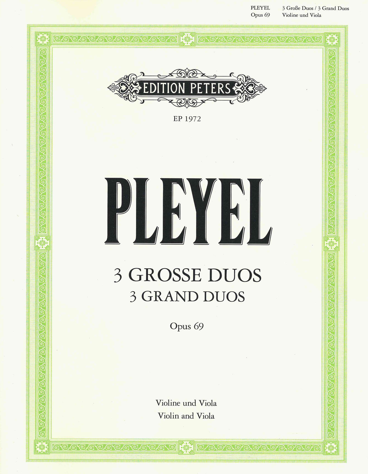 Pleyel: 3 Grosse Duos