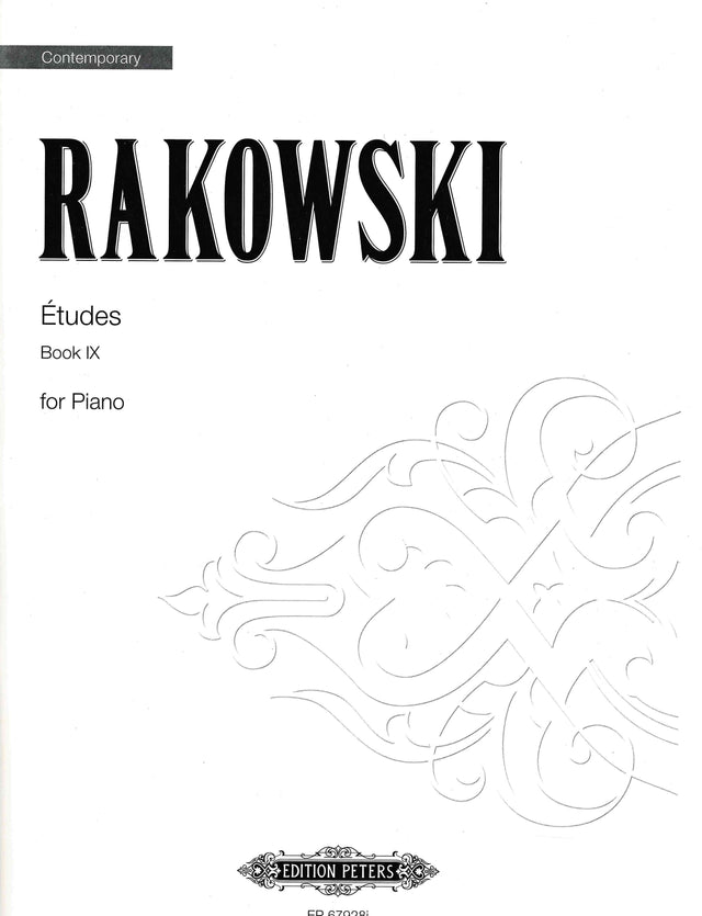 Ed Rakowski Rakowski: Études, Book IX – Edition Peters Publications