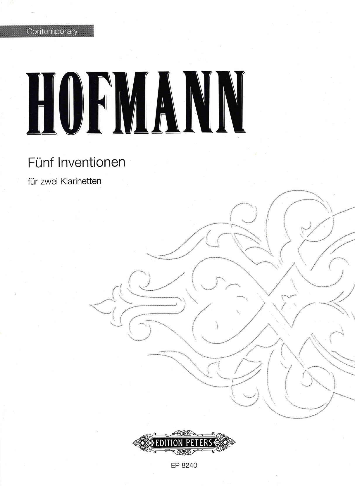 W. Hofmann: 5 Inventions for Two Clarinets
