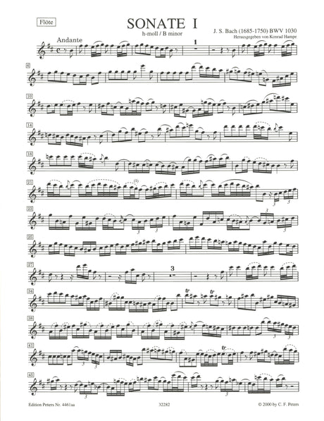 Bach: Flute Sonatas - Volume 1 (BWV 1030-1032)