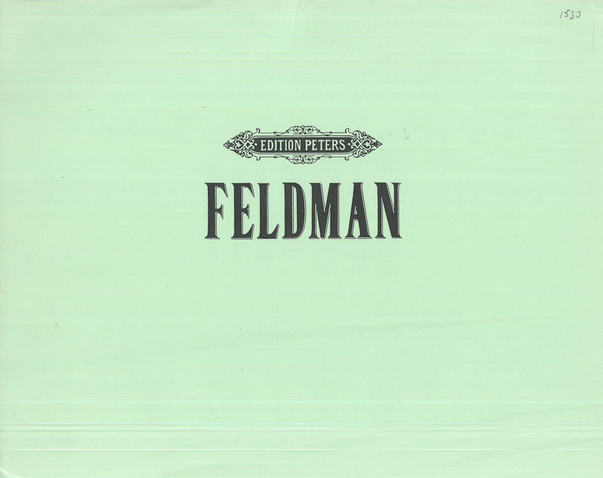 Feldman: Ixion (Version for Two Pianos)