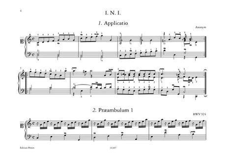 Bach: Notebook for Wilhelm Friedemann Bach