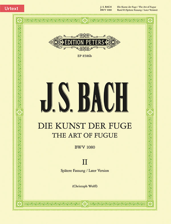Bach: The Art of Fugue BWV 1080 - Volume 2: Later Version