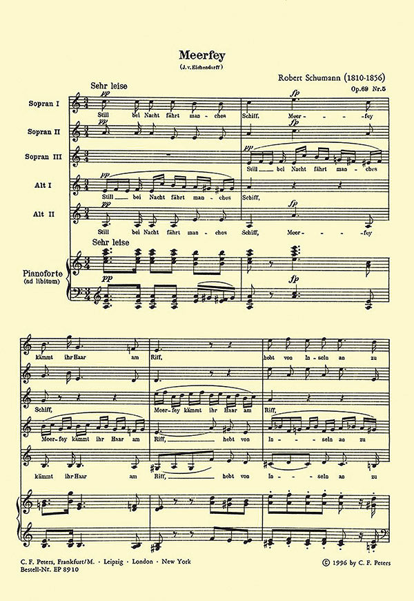 Schumann: Meerfey, Op. 6, No. 5
