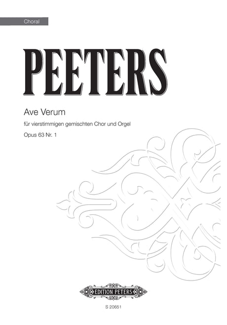 Peeters: Ave Verum, Op. 63, No. 1