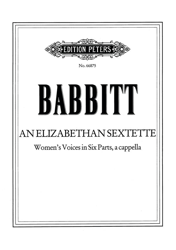 Babbitt: An Elizabethan Sextet