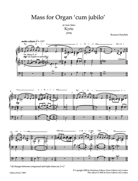 Panufnik: Mass for Organ 'cum jubilo'